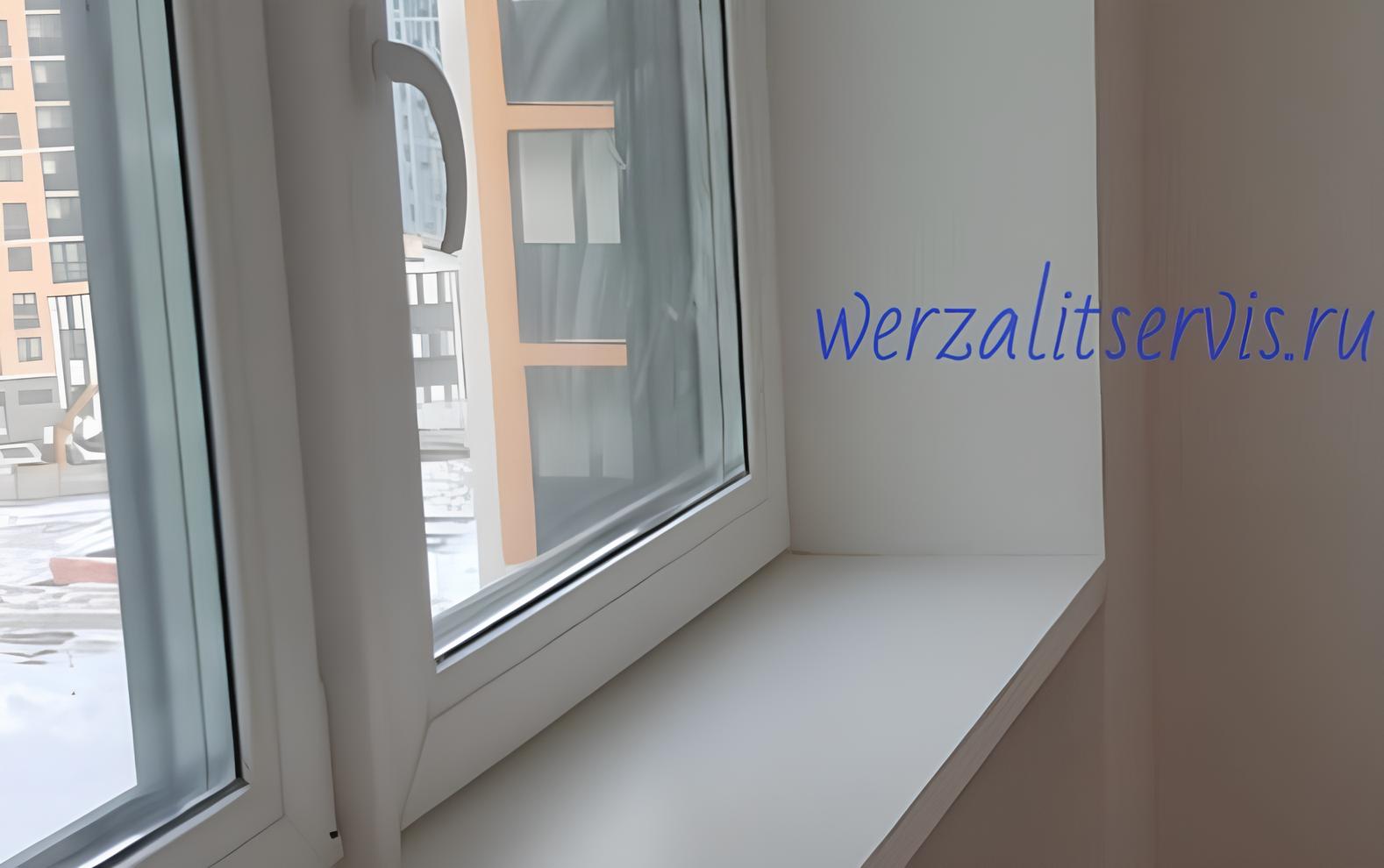 Werzalit полярно-белый цвет смонтирован вровень со стенами